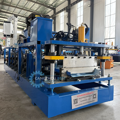 Customzied Portable Kr18 Standing Seam Roof Sheet Roll Forming Machine With Auto Seamer