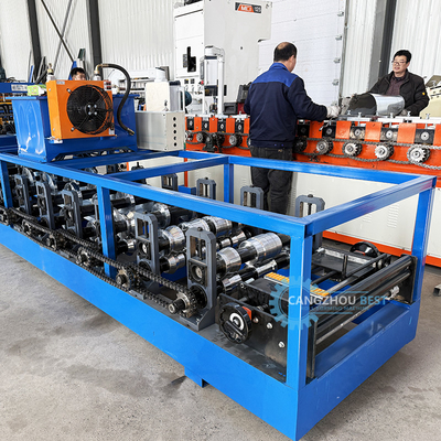 Customzied Portable Kr18 Standing Seam Roof Sheet Roll Forming Machine With Auto Seamer