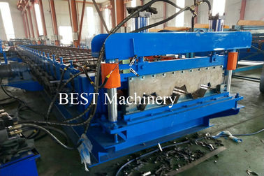 Metal Sheet Floor Decking Roofing Roll Forming Machines with Embossing Rollers Design