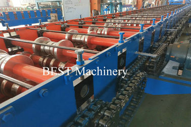 Metal Sheet Floor Decking Roofing Roll Forming Machines with Embossing Rollers Design