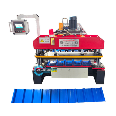 Auto Cutting Hydraulic Type Color Steel IBR Roofing Sheet Roll Forming Machine