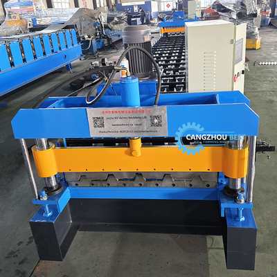 Color Steel High Rib Steel Profile IBR Trapezoidal Roof Sheet Roll Forming Machine