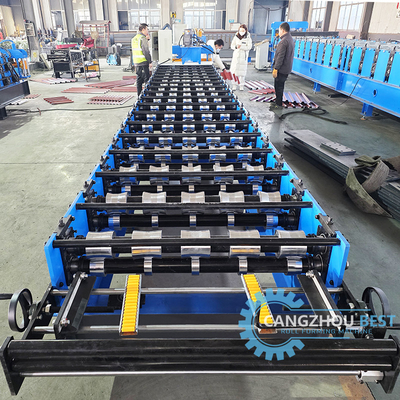 Color Steel High Rib Steel Profile IBR Trapezoidal Roof Sheet Roll Forming Machine