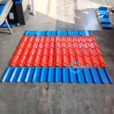 Roof Tile Corrugated IBR Three Profile In One Color Steel Roofing Sheet Roll Forming Machine