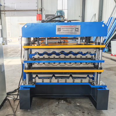 Roof Tile Corrugated IBR Three Profile In One Color Steel Roofing Sheet Roll Forming Machine