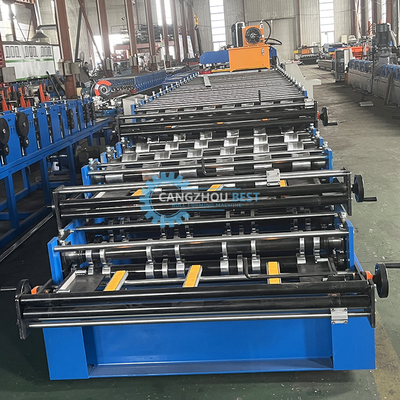 Three Layer Corrugated Roof Tile Trapezodial Roof Sheet Roll Forming Machine