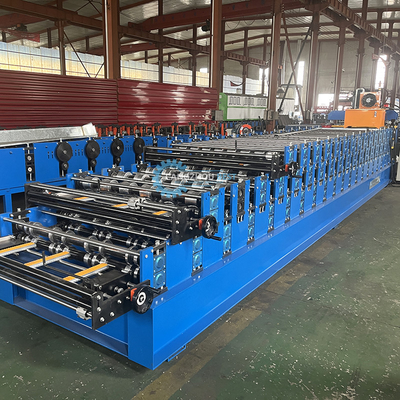 Three Layer Corrugated Roof Tile Trapezodial Roof Sheet Roll Forming Machine
