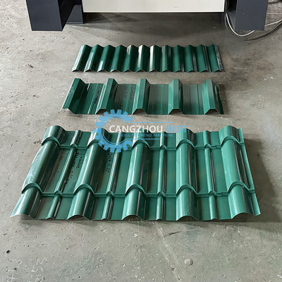 Three Layer 836 Corrugated Q Tile Trapezodial High Rib Triple Designs Roof Sheet Roll Forming Machine
