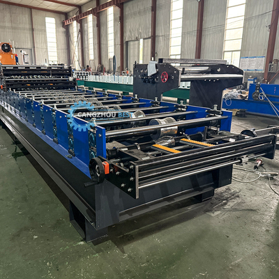 Three Layer 836 Corrugated Q Tile Trapezodial High Rib Triple Designs Roof Sheet Roll Forming Machine