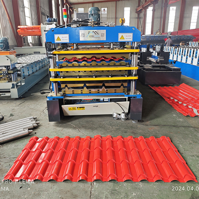 Color Steel Profile Roof Sheet Roll Forming Machine Three Layer Triple Designs