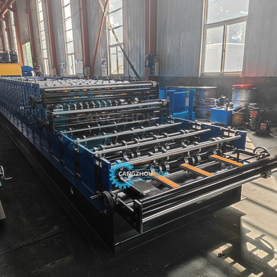 Chile Popular Zee Tile Corrguated Tr4 Three Layer Roof Sheet Roll Forming Machine