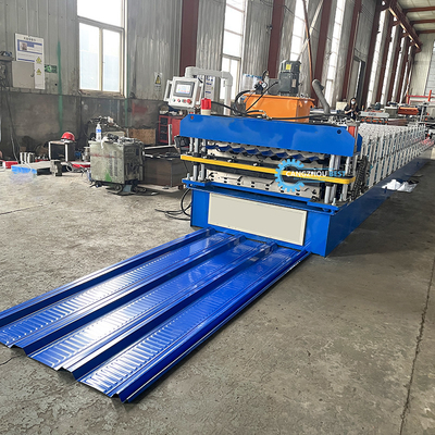 Double Layer Corrugated Sheet Rolling Machine With 3Kw Main Motor