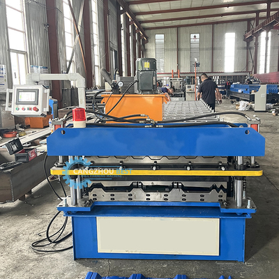 Double Layer Corrugated Sheet Rolling Machine With 3Kw Main Motor