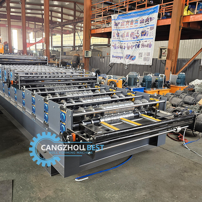Color Steel PLC Control Three Function Triple Layer Rooing Sheets Profile Roll Forming Machine