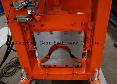 Aluminum Glazed House Ridge Cap Forming Machine For Roof Building