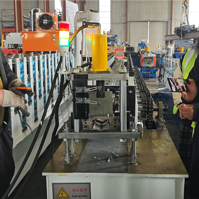 Hydraulic Cutting Roller Shutter Door Steel Roll Forming Machine PLC