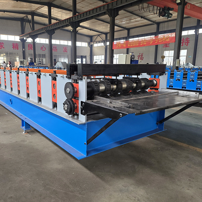 PLC Control System Heavy Duty Cold Roll Forming Machine For Mexico Decking Steel Plate