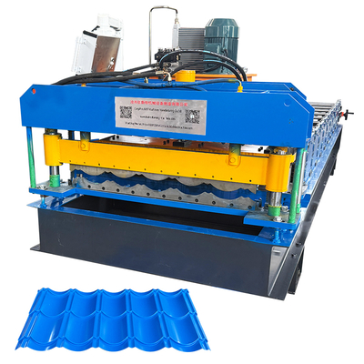 PLC Controlled Metal Roof Tile Roll Forming Machine