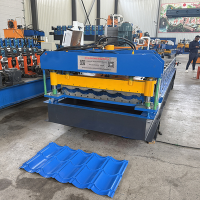 PLC Controlled Metal Roof Tile Roll Forming Machine