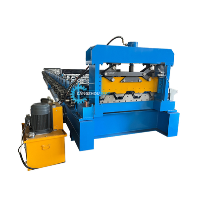 Floor Deck Roll Forming Machine 1250mm PLC Control 22kw
