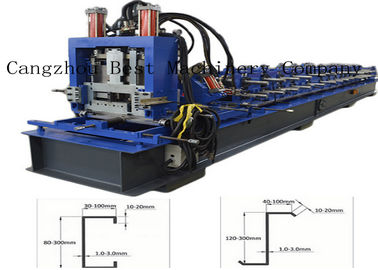 CZ Interchangeable Automatic Roll Forming Machine 16Mpa Hydraulic Pressure