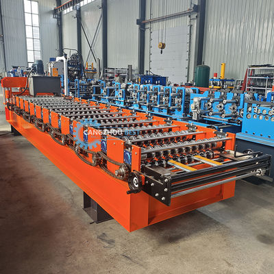 Steel Profile 836 Corrugated Roofing Sheet Roll Forming Machine with Hydraulic Station Power 3Kw and 45# Steel Rollers