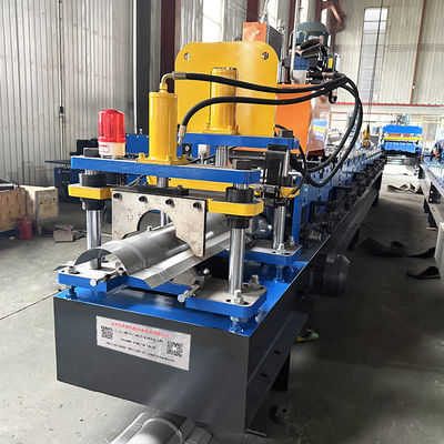 Galvanized Ridge Cap Roll Forming Machine with 45# Forged Steel Rollers and Cr12 Cutting Blades for Steel Profile IBR