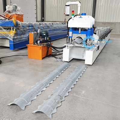 Hydraulic Punching&Pressing Ridge Cap Roll Forming Machine For Roof Tile 