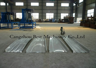 Tapered Standing Seam Metal Roof Roll Forming Machine 5.5kw Hydraulic Cutting Type