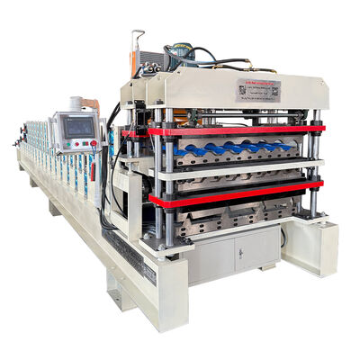 Steel Profile Three Layer Roofing Tile&Corrugated&IBR Sheets Roll Forming Machine Line