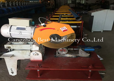 Hydraulic Decoiler Cassette Round Pipe Down Spout Roll Forming Machine PLC Control