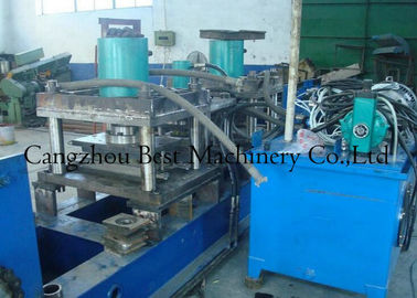 Chain Driven 2 Waves W Beam Highway Guardrail Roll Forming Machine 8-12m/Min Capacity