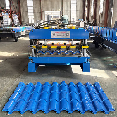 Building materials 0.35-0.6 mm Monaco glazed roof tile roll forming machine
