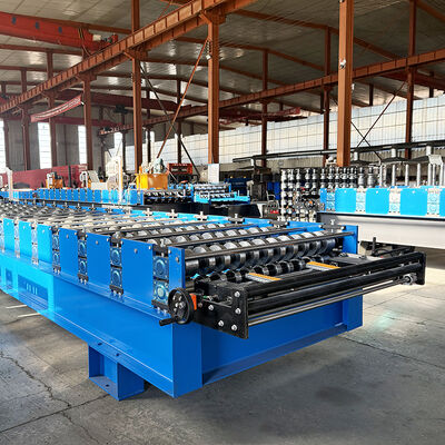Building materials 0.35-0.6 mm Monaco glazed roof tile roll forming machine