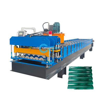 BEST glazed tile roofing sheet roll forming machine, metal sheet roofing panel making machine