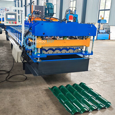 BEST glazed tile roofing sheet roll forming machine, metal sheet roofing panel making machine