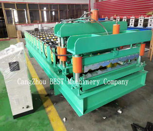 PLC Control 380V Roof Tile Roll Forming Machine 380v/50HZ PPGI/GI Material