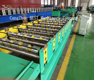 PLC Control 380V Roof Tile Roll Forming Machine 380v/50HZ PPGI/GI Material