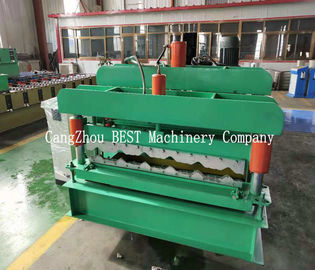 PLC Control 380V Roof Tile Roll Forming Machine 380v/50HZ PPGI/GI Material