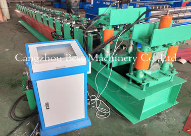 Metal Roof Building Material Ridge Cap Forming Machine 0.3-0.8mm Thickness 2 Years Warranty