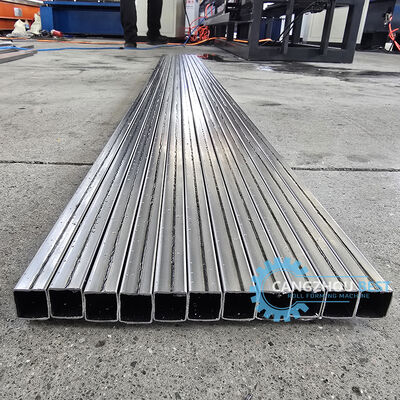 20x20mm Small Size Steel Profile Laser Welding Square Tube Making Roll Forming Machine