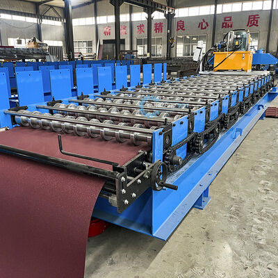 Aluminum Steel Hydraulic Cutting Tile Roll Forming Machine
