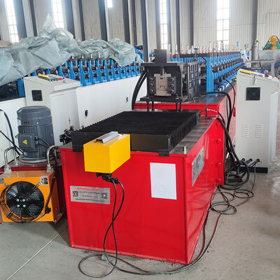 Flying Cutting High Speed Hat Channel Cold Roll Forming Machine PLC Control