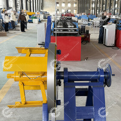 Galvanized Steel Double Line C U Profile Drywall Stud Roll Forming Machine