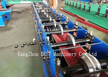 Ridge Cap Cold Making Roll Forming Machine With PLC Control 380V50HZ