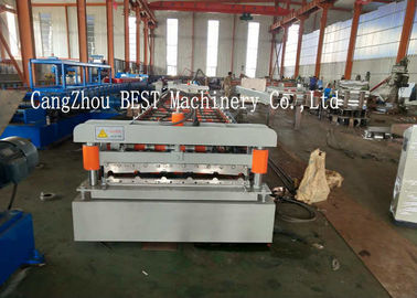 Zinc Galvanizing Trapezoidal Roofing Sheet Roll Forming Machine 380V Roofing Sheet Making Machine