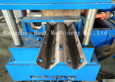 Gear Box Driven W Beam Highway Guardrail Roll Forming Machine PLC Control