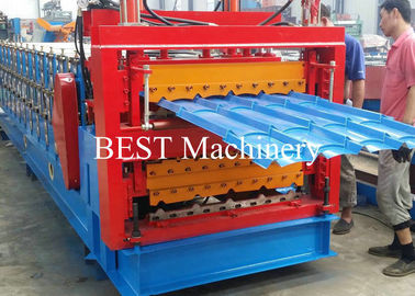 Automatic Steel Roof Roll Forming Machine Three Layer 1200mm Max Coil Width