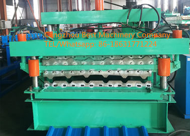 Color Steel Glazed Tile And Roofing Sheet Forming Machine 8-12m/Min Speed