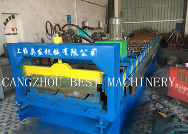 760 / 820 Clip Self Lock Roofing Wall Panel Sheet Roll Forming Machine Chain Driven Type\